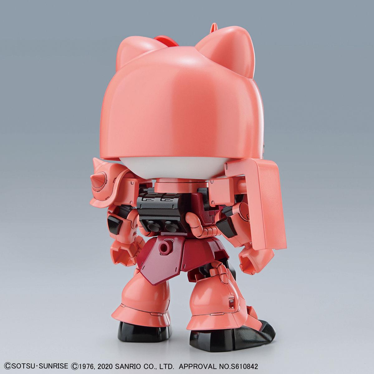 Hello Kitty/Gundam: Hello Kitty/Char's Zaku II SD Cross Sillhouette Model