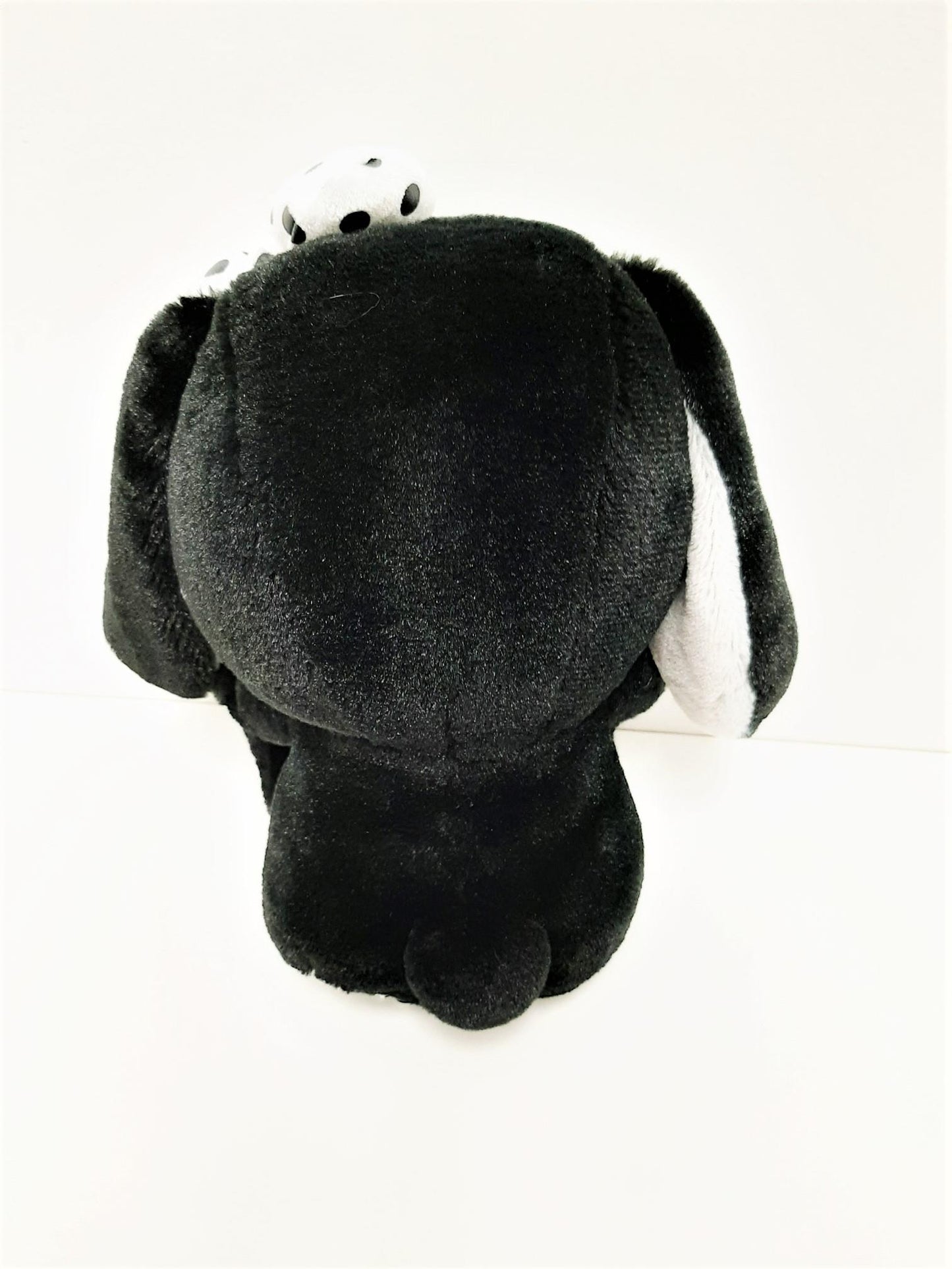 Amuse: Black and White Bunny with Polka Dot Bow 10" Plush
