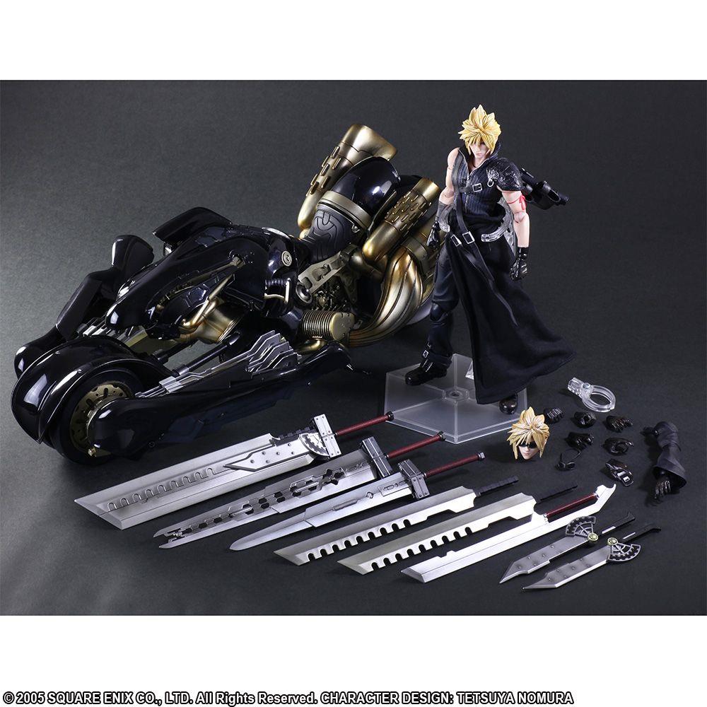 Final Fantasy VII Advent Children: Cloud Strife & Fenrir Play Arts -Kai- Action Figure