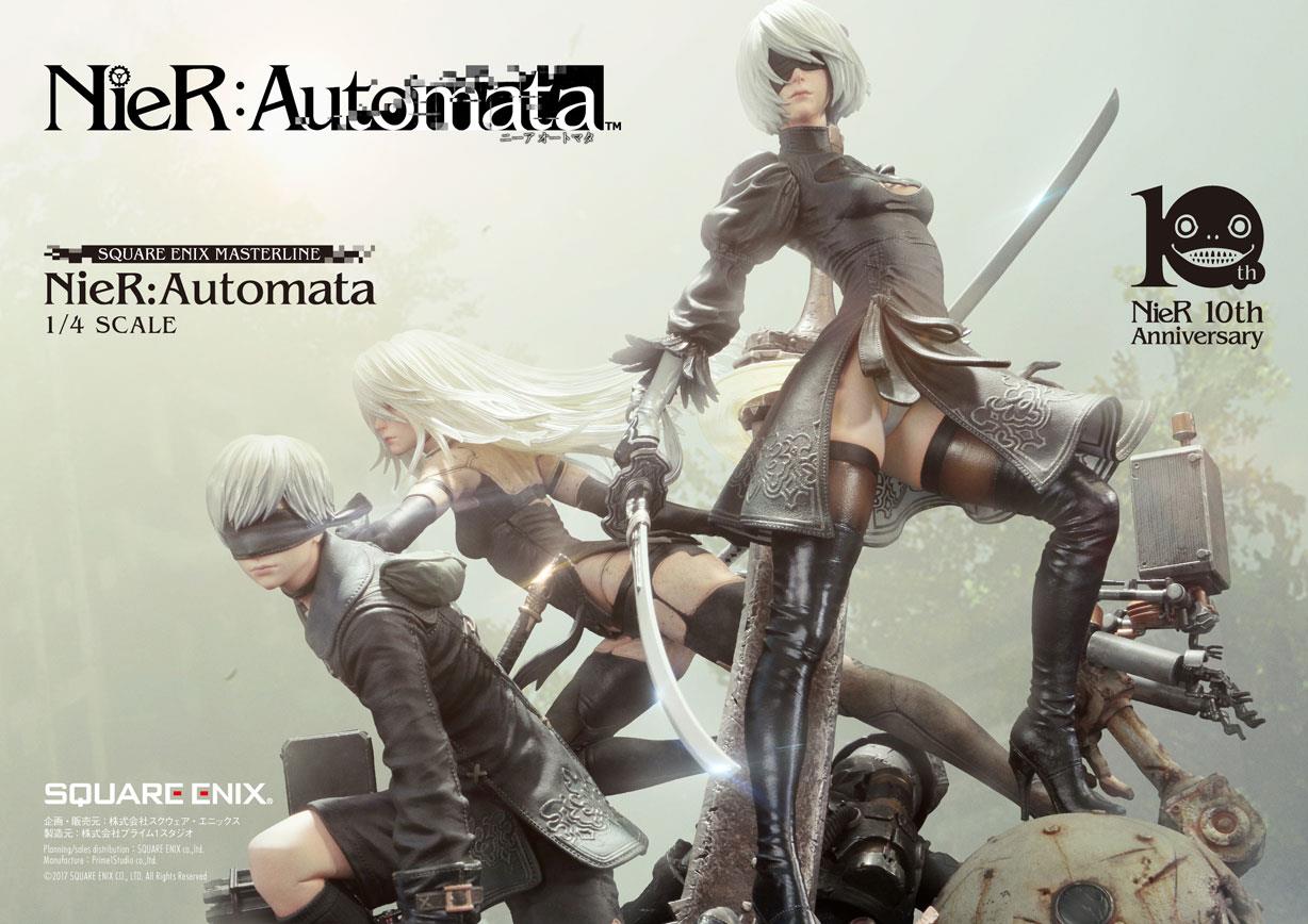 Nier Automata: 2B, 9S, and A2 Group 1/4 Scale Masterline Figure