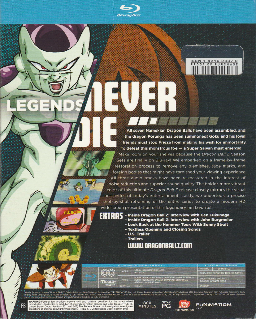 Dragonball Z Season 3 Blu-ray