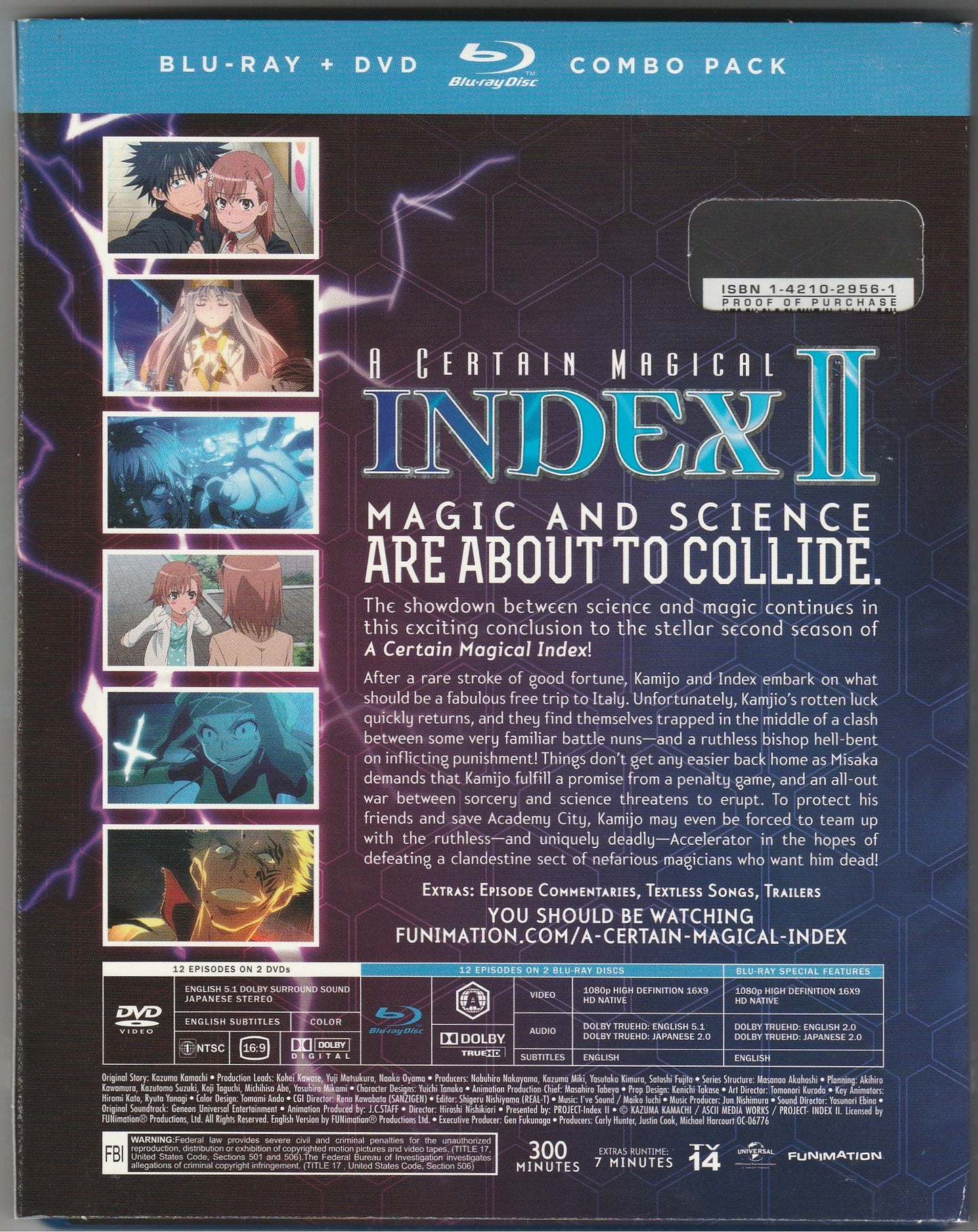 A Certain Magical Index II Part 2 Blu-ray/DVD Combo Pack