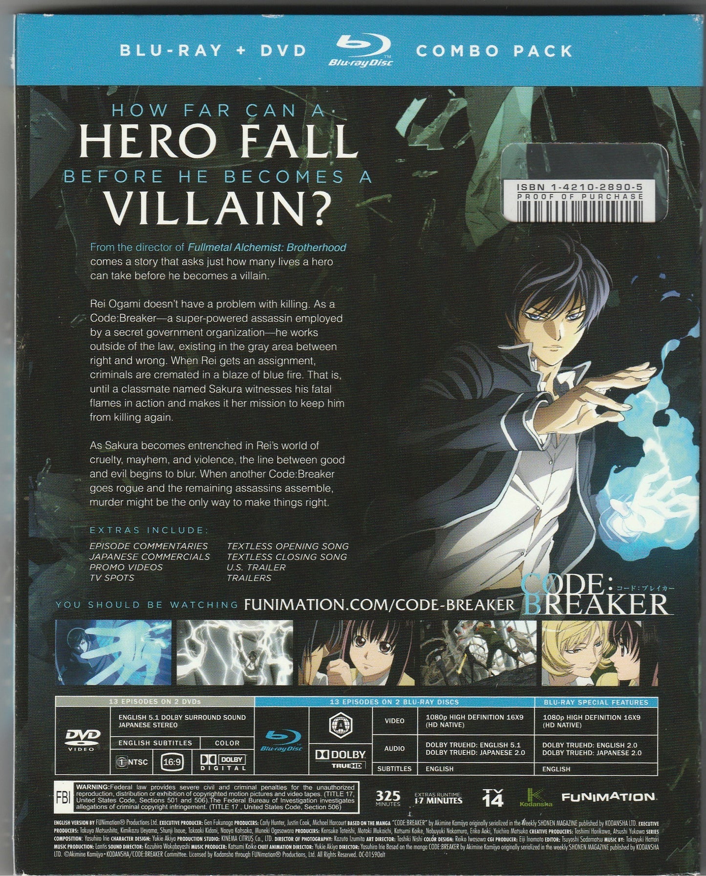 Code:Breaker Complete Series Blu-ray/DVD Combo Pack