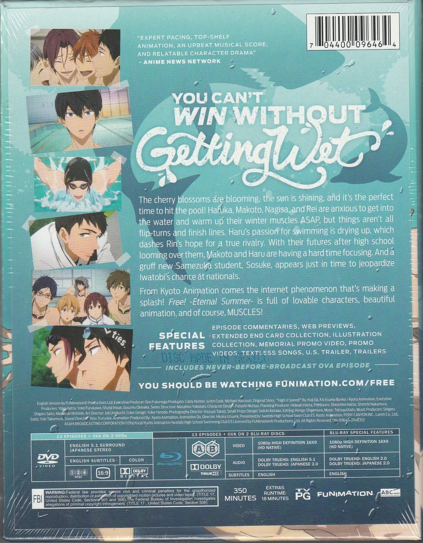 Free! Eternal Summer Limited Edition Blu-ray/DVD Combo Pack