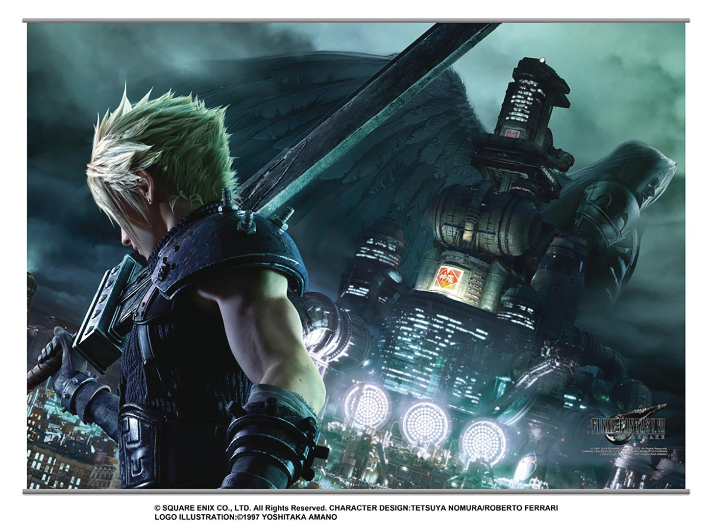 Final Fantasy VII Remake: Ex-Soldier vs. One Winged Angel Wall Scroll