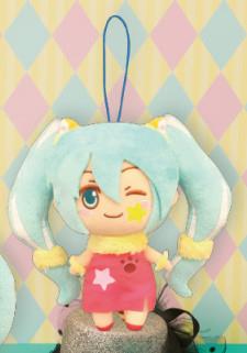 Vocaloid: Hatsune Miku X Rascal the Raccoon Pink Star Mini Plush