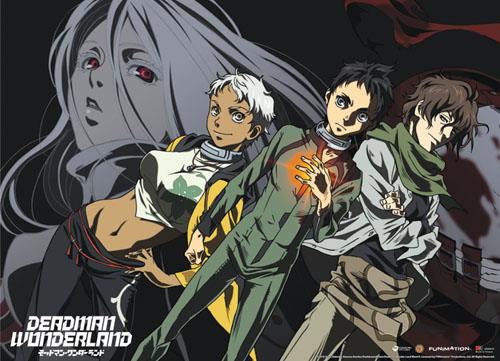 Deadman Wonderland: Ganta, Shiro, Nagi & Karako Fabric Poster