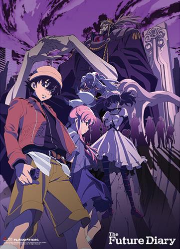 Future Diary: Group Purple Fabric Poster