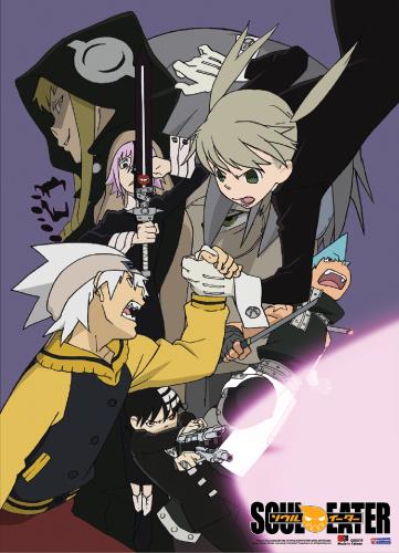 Soul Eater: Maka & Soul Team Up Fabric Poster