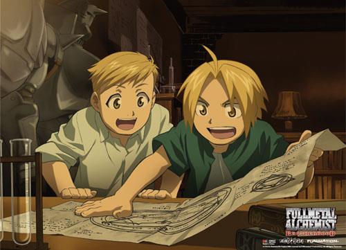 Fullmetal Alchemist Brotherhood: Ed and Al Anime Wall Scroll