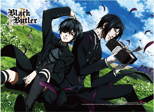 Black Butler II: Ciel & Sebastian Field Hi End Wall Scroll -Displayed-