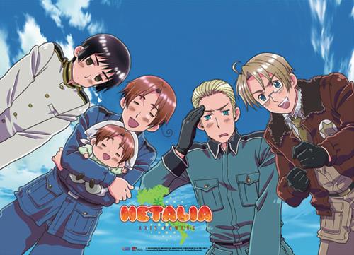 Hetalia: Group Sky Wall Scroll