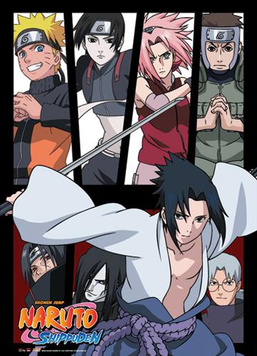 Naruto Shippuden: Group Panel Wall Scroll