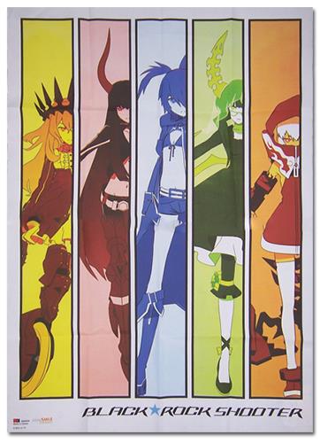 Black Rock Shooter: Spectrum Girls Fabric Poster