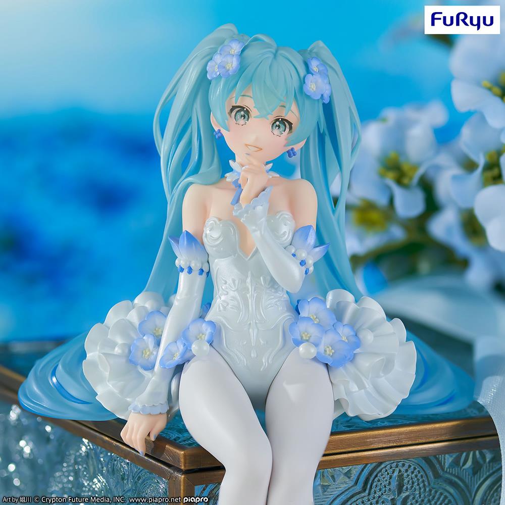 Vocaloid: Miku Flower Fairy Nemophila Noodle Stopper Prize Figure
