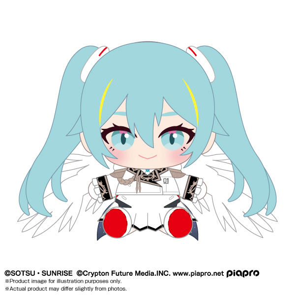 Vocaloid: Hatsune Miku x Gundam 45th -Wing Zero EW- Plush