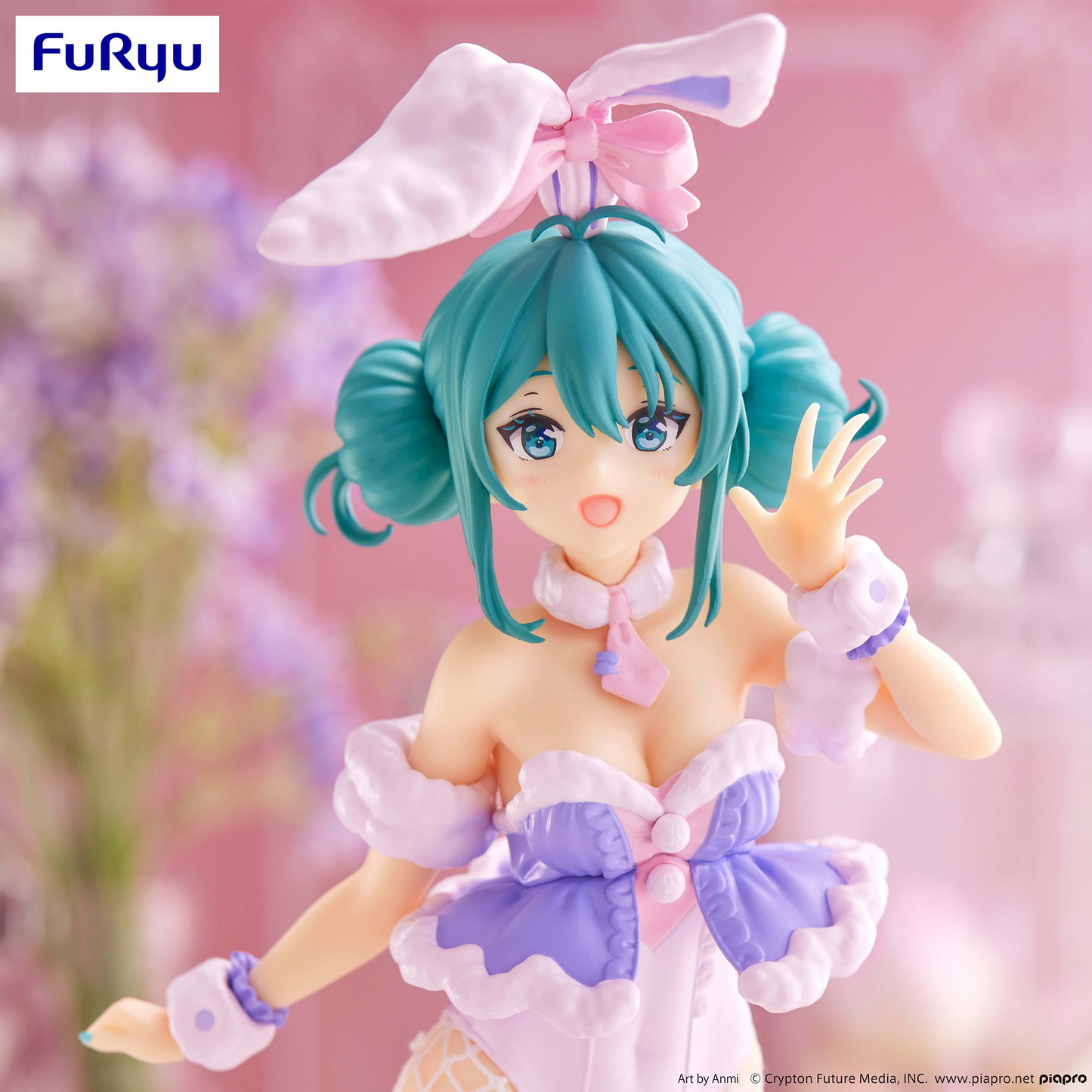 Vocaloid: Miku Bicute Bunnies -White Rabbit Purple Colour Ver.- Prize Figure
