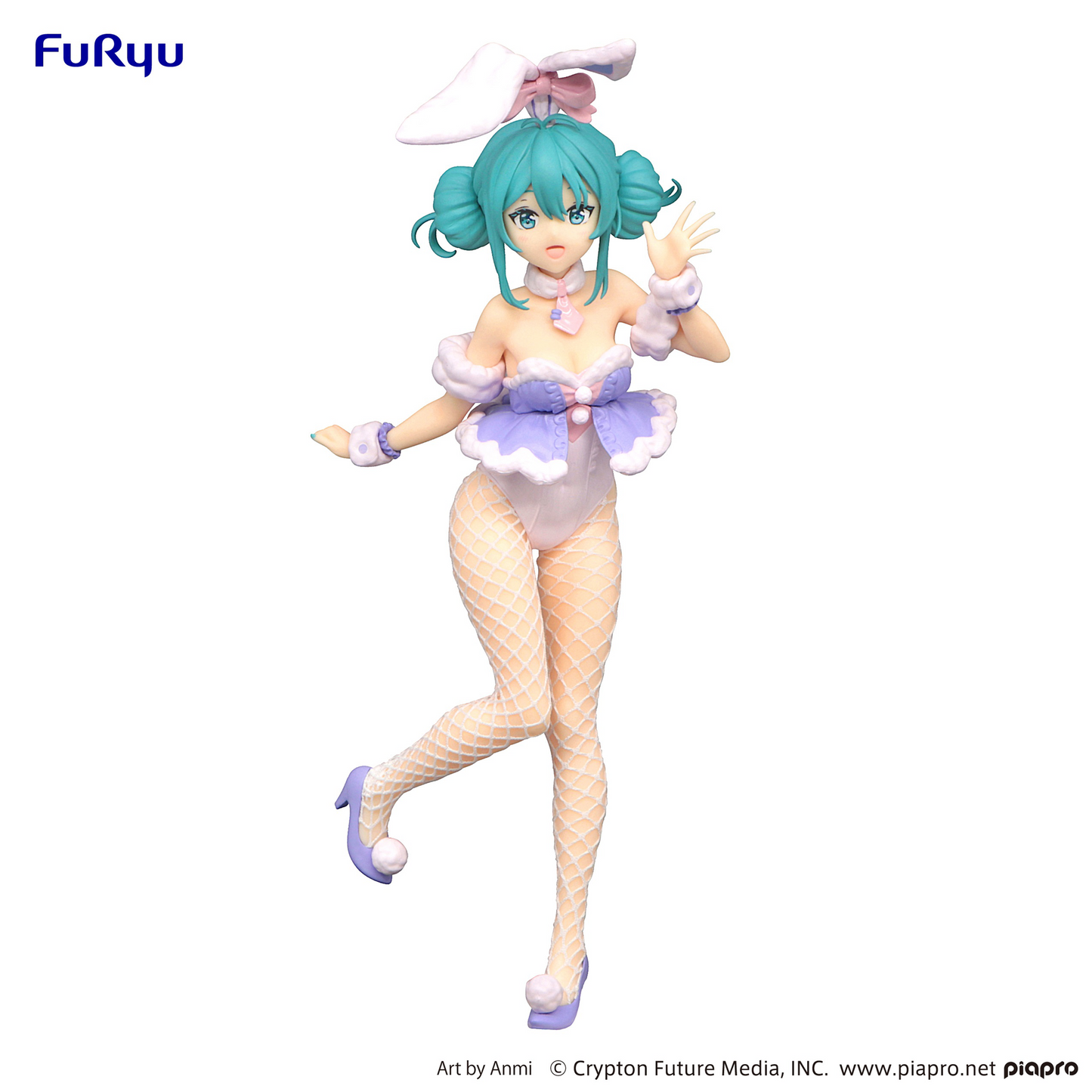 Vocaloid: Miku Bicute Bunnies -White Rabbit Purple Colour Ver.- Prize Figure