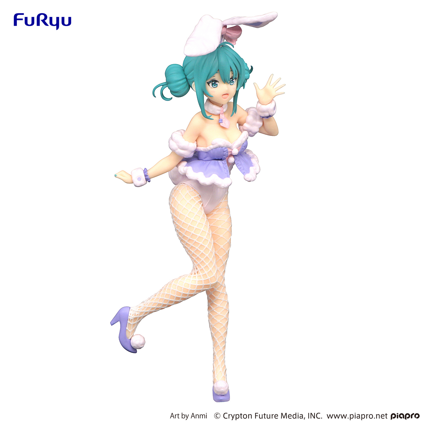 Vocaloid: Miku Bicute Bunnies -White Rabbit Purple Colour Ver.- Prize Figure