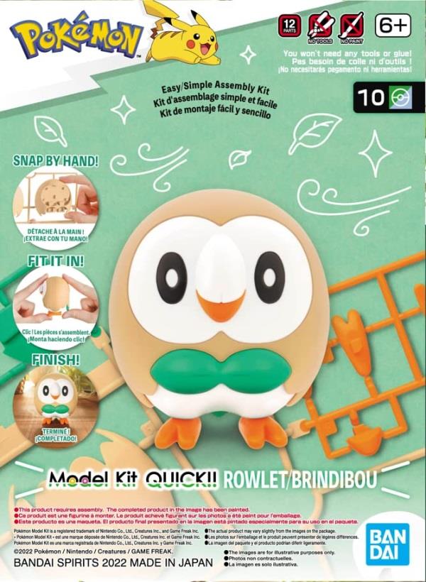 Pokemon: Rowlet Quick!! 10 PokePla Model