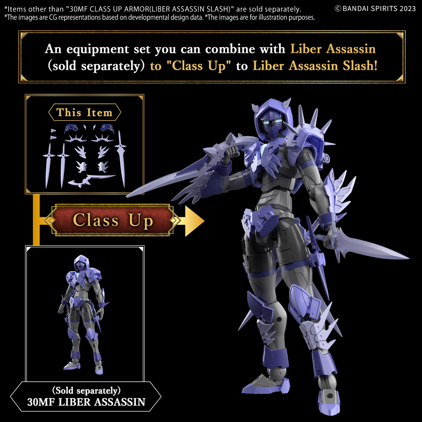 30 Minutes Fantasy: Class Up Liber Assassin Slash Model Option Pack