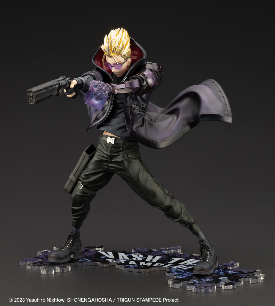 Trigun: Vash the Stampede Gunman in Black ArtFX-J Figure