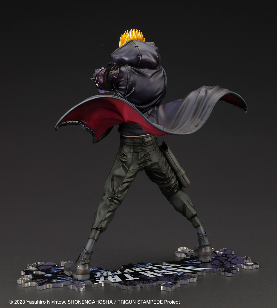 Trigun: Vash the Stampede Gunman in Black ArtFX-J Figure