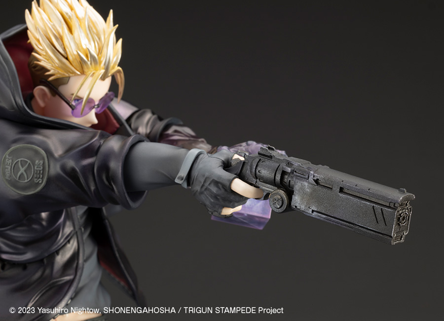 Trigun: Vash the Stampede Gunman in Black ArtFX-J Figure