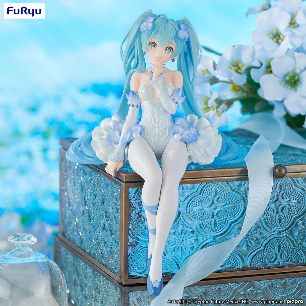 Vocaloid: Miku Flower Fairy Nemophila Noodle Stopper Prize Figure