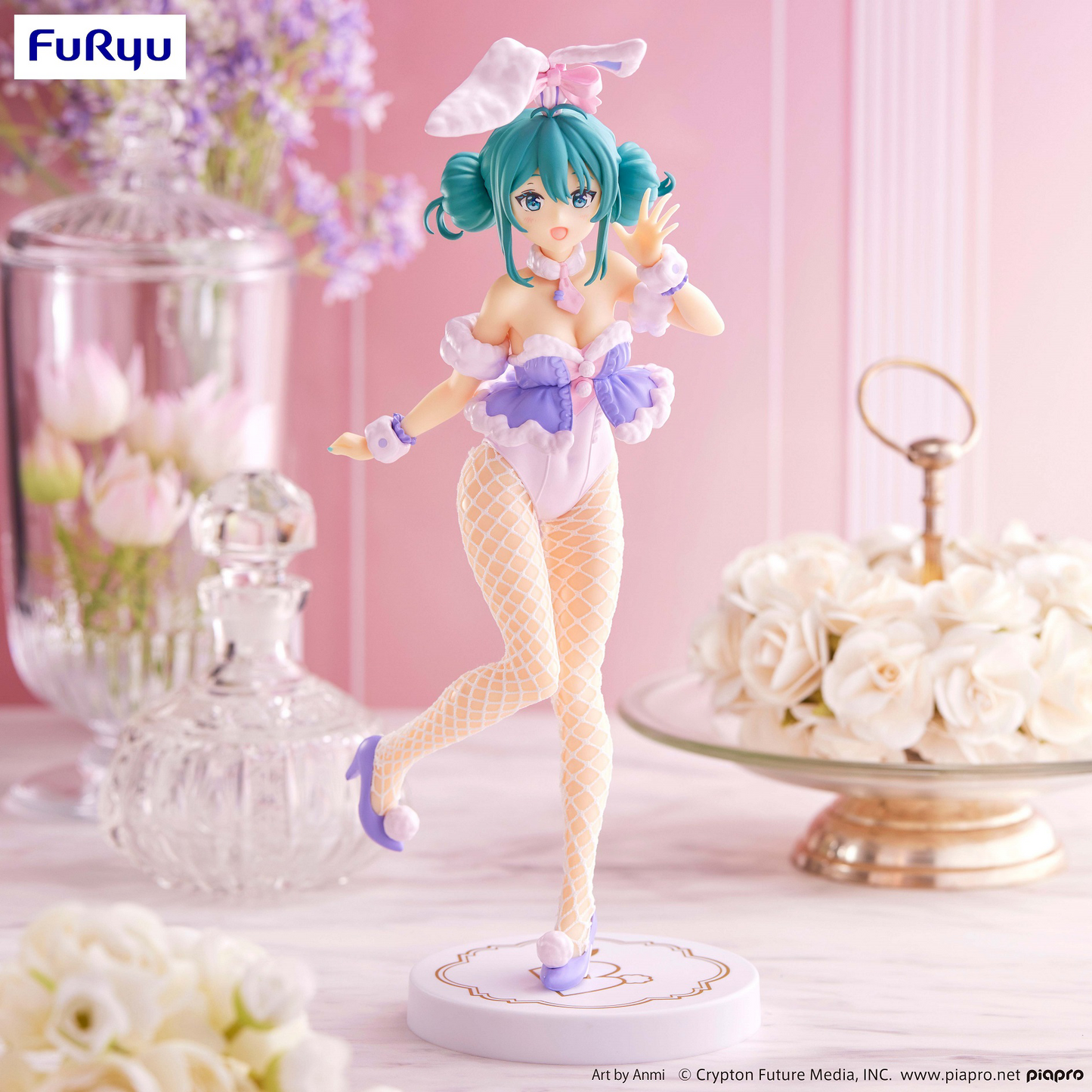 Vocaloid: Miku Bicute Bunnies -White Rabbit Purple Colour Ver.- Prize Figure