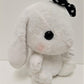 Amuse: White Bunny Black Polka-Dot Bow 10" Plush