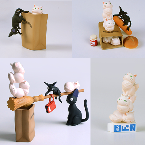 Kiki's Delivery Service: Jiji Nosechara Stacking Figure Set
