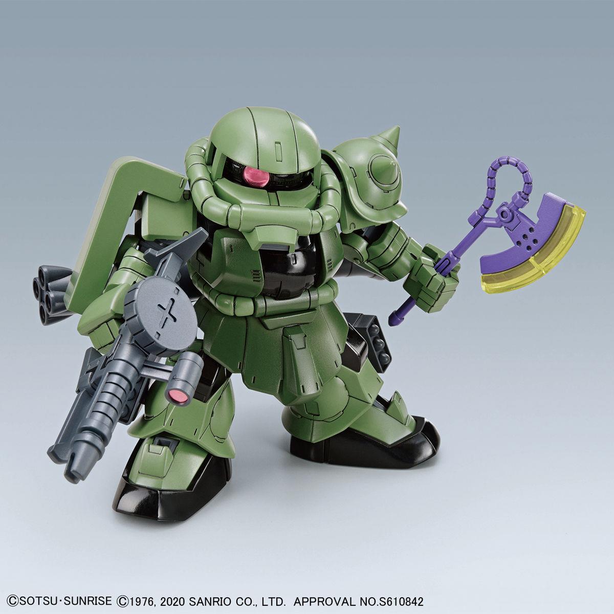 Hello Kitty/Gundam: Hello Kitty/Zaku II SD Cross Sillhouette Model
