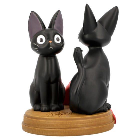 Kiki's Delivery Service: Jiji and Stuffed Plush Jiji Statue Desk Clock