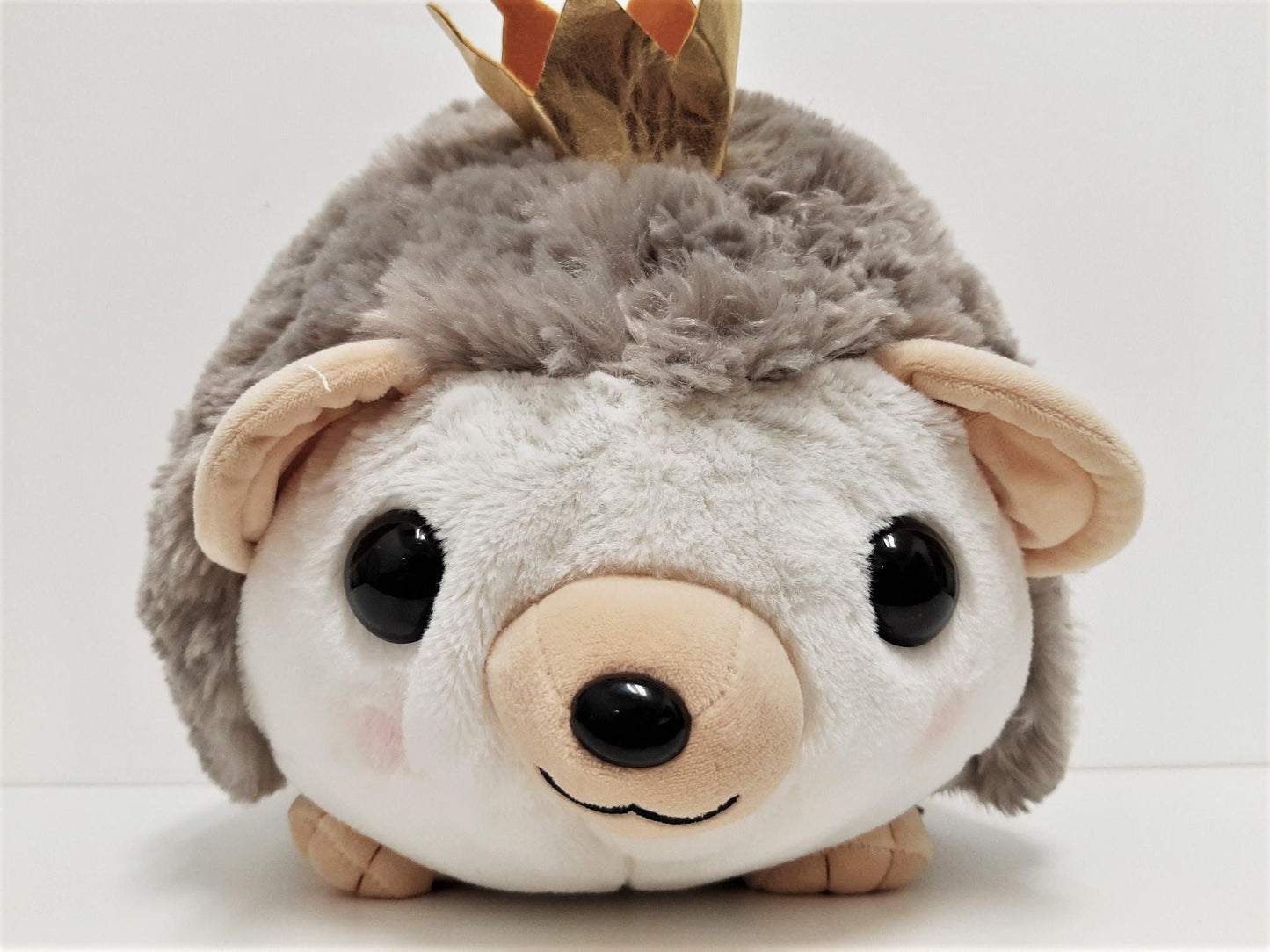 Amuse: Grey Hedgehog with Crown 16.5" Plush