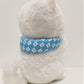 Amuse: White Puppy Blue Scarf 16.5" Plush