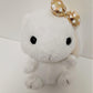 Amuse: White Bunny Gold Polka-Dot Bow 10" Plush