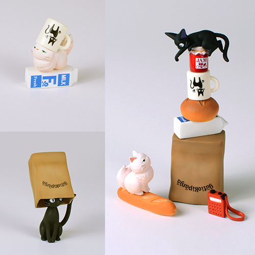 Kiki's Delivery Service: Jiji Nosechara Stacking Figure Set