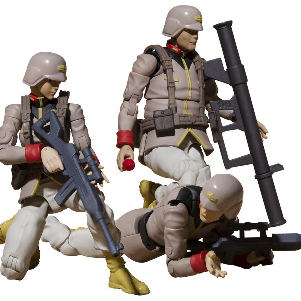 Mobile Suit Gundam: Earth Federation Soldier Set Non-Scale Action Figures