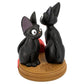 Kiki's Delivery Service: Jiji and Stuffed Plush Jiji Statue Desk Clock