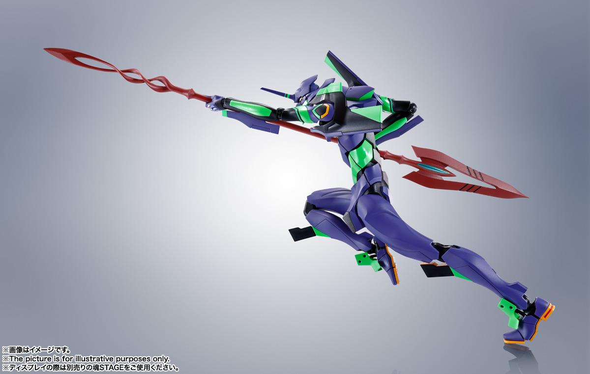 Evangelion: EVA-01 & Spear of Cassius -Renewal Colour Edition- Robot Spirits Side EVA Action Figure