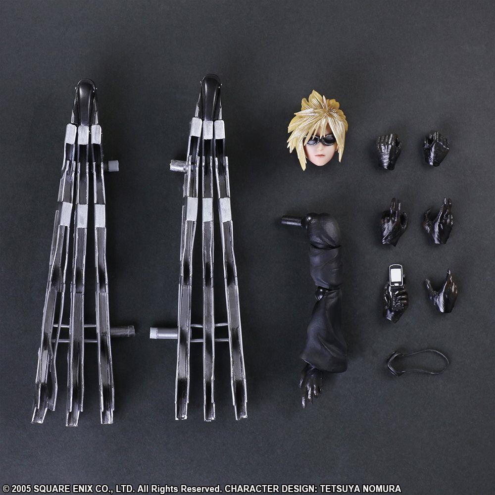 Final Fantasy VII Advent Children: Cloud Strife & Fenrir Play Arts -Kai- Action Figure