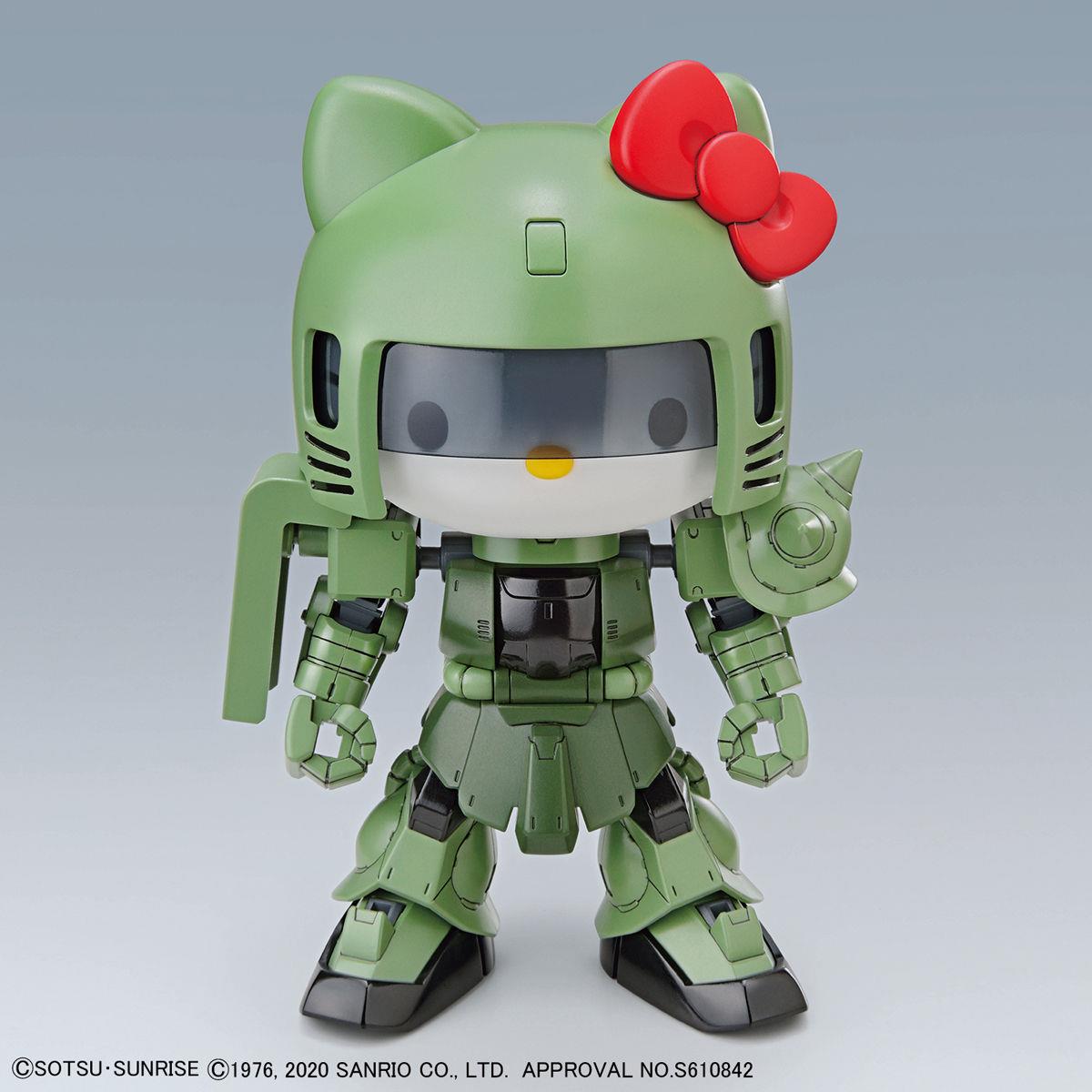 Hello Kitty/Gundam: Hello Kitty/Zaku II SD Cross Sillhouette Model