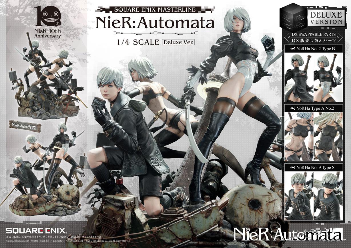 Nier Automata: 2B, 9S, and A2 Group Deluxe 1/4 Scale Masterline Figure