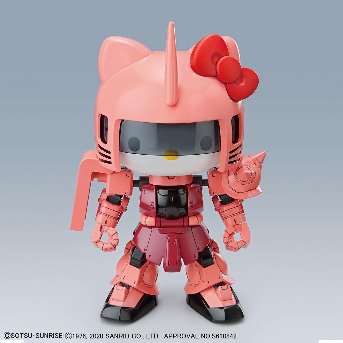 Hello Kitty/Gundam: Hello Kitty/Char's Zaku II SD Cross Sillhouette Model