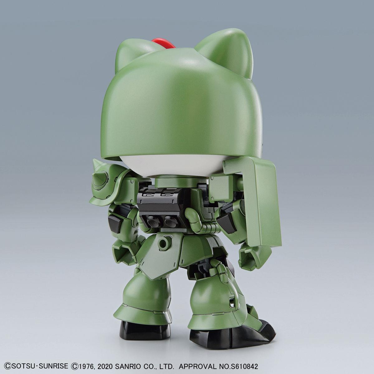 Hello Kitty/Gundam: Hello Kitty/Zaku II SD Cross Sillhouette Model