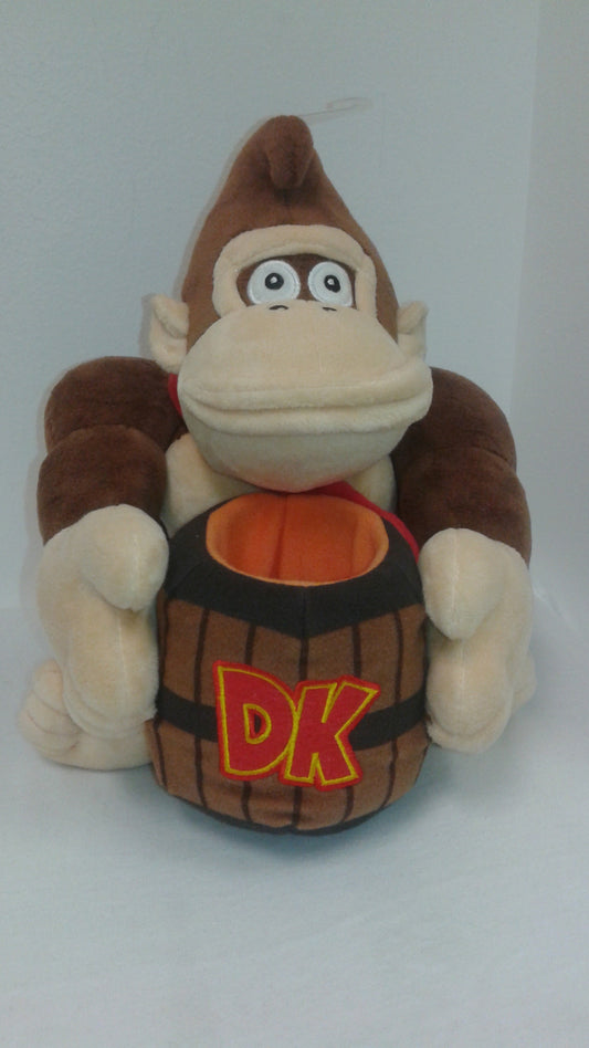 Super Mario Bros.: Donkey Kong with Barrel 9" Plush