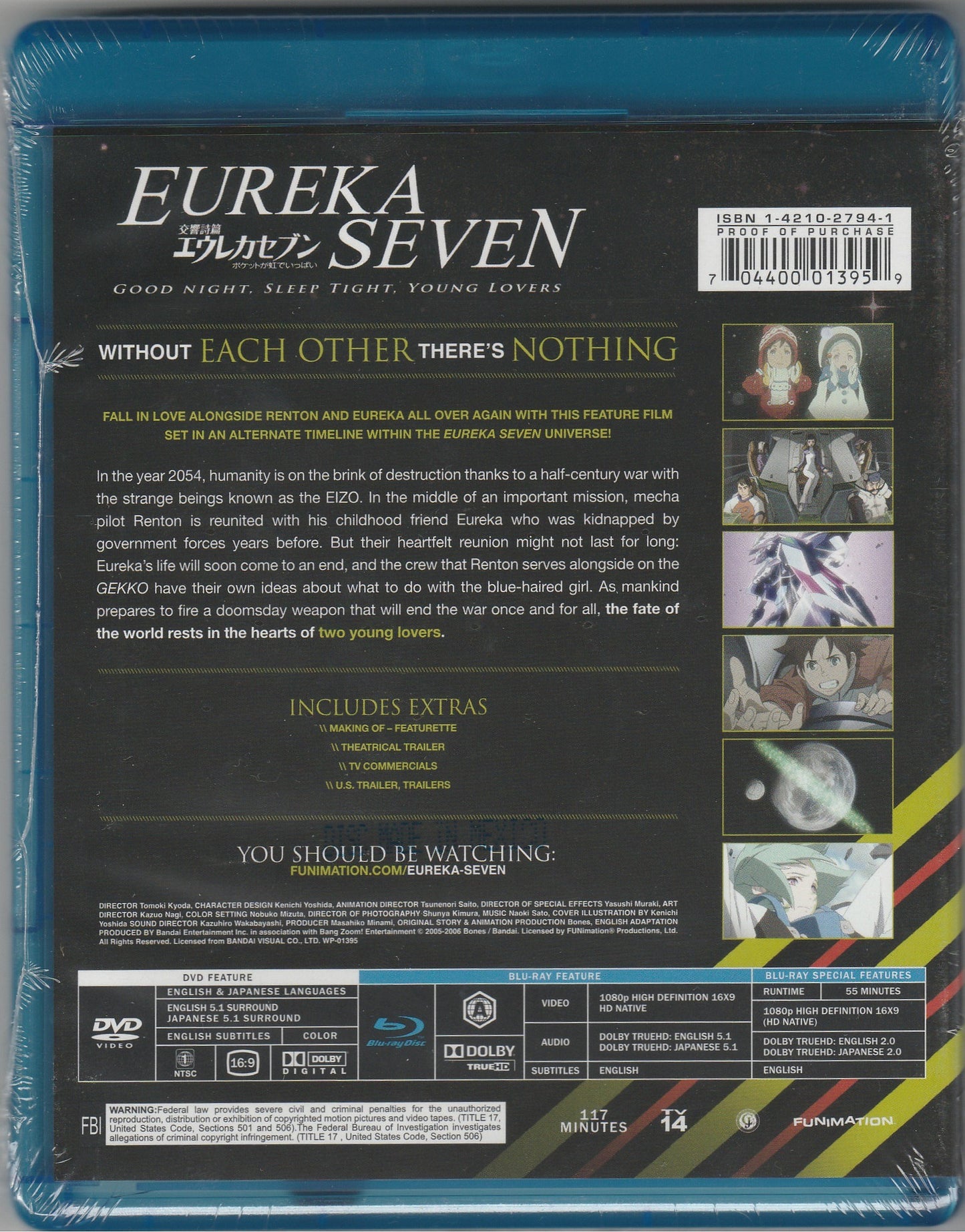 Eureka Seven: Good Night, Sleep Tight, Young Lovers Blu-ray/DVD Combo Pack