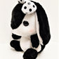 Amuse: Black and White Bunny with Polka Dot Bow 10" Plush