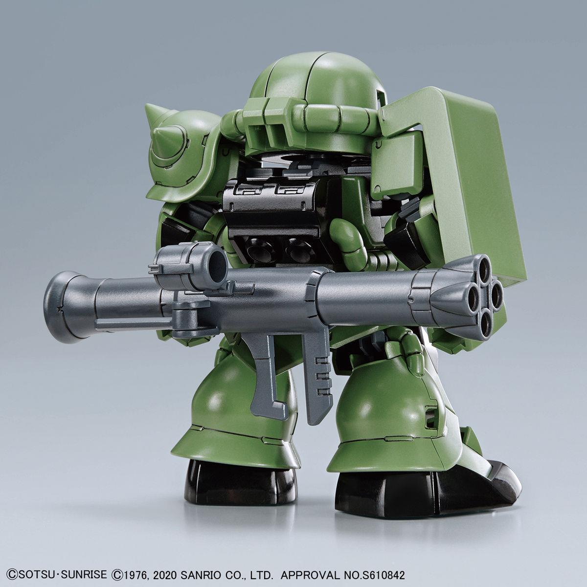 Hello Kitty/Gundam: Hello Kitty/Zaku II SD Cross Sillhouette Model